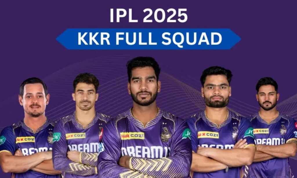KKR- Kolkata Knight Riders Squad 2025