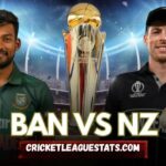 Bangladesh National Cricket Team vs New Zealand National Cricket Team match Scorecard: 2025 ICC Champions Trophy