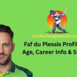 Faf du Plessis Profile – Age, Career Info & Stats