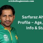 Sarfaraz Ahmed Profile – Age, Career Info & Stats