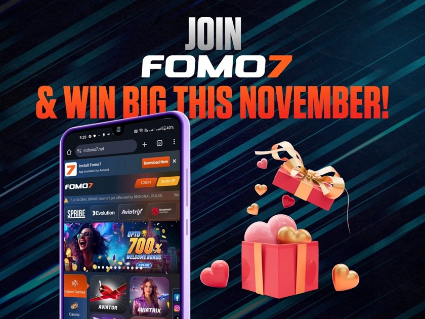 Join Fomo7 and win big this November mobile site promo with gifts and bonus rewards.