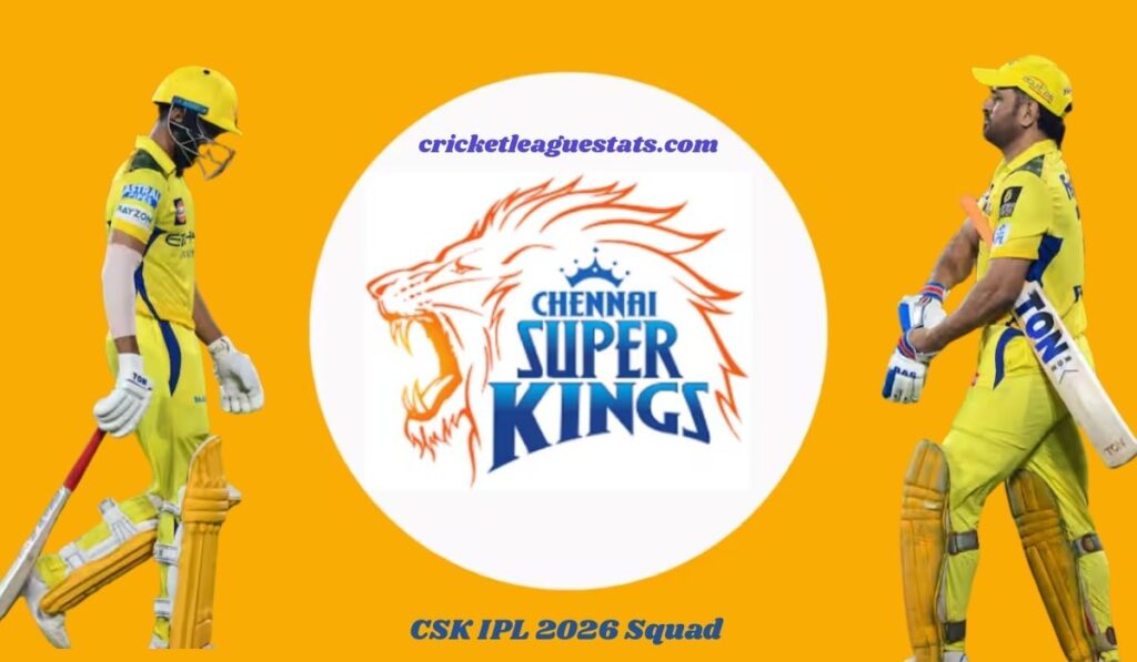 Chennai Super Kings| CSK IPL 2026 Squad & Overview