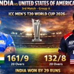 India vs United States of America Match Scorecard