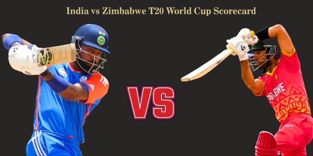 India vs Zimbabwe T20 World Cup Scorecard