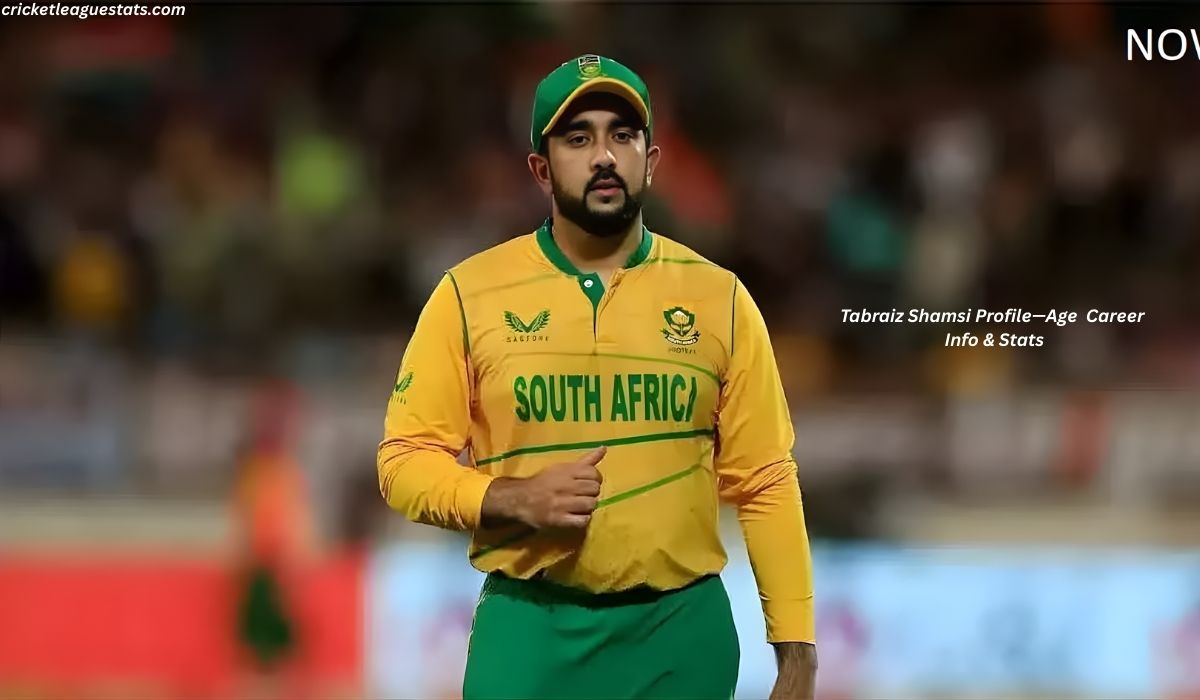 Tabraiz Shamsi Profile—Age, Career Info & Stats